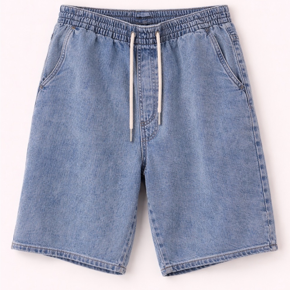 Men’s Jean shorts with elastic waist